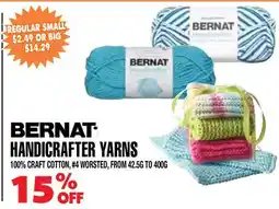 Len's Mill Stores BERNAT HANDICRAFTER YARNS offer