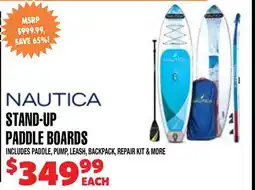 Len's Mill Stores NAUTICA STAND-UP PADDLE BOARDS offer