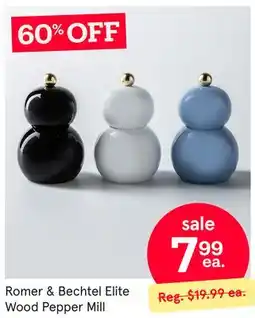 Kitchen Stuff Plus Romer & Bechtel Elite Wood Pepper Mill offer