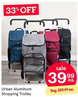 Kitchen Stuff Plus Urban Aluminum Shopping Trolley offer