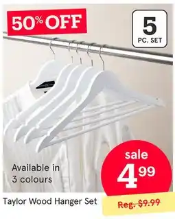 Kitchen Stuff Plus Taylor Wood Hanger Set offer