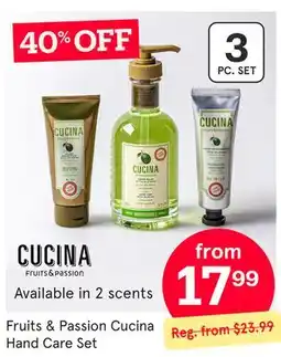 Kitchen Stuff Plus Fruits & Passion Cucina Hand Care Set offer