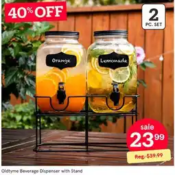 Kitchen Stuff Plus Oldftime Beverage Dispenser with Stand offer