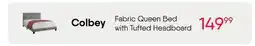 Meubles RD Colbey - Fabric Queen Bed with Tufted Headboard offer