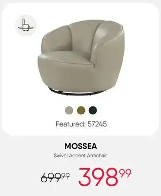 Meubles RD Mossea - Swivel Accent Armchair offer