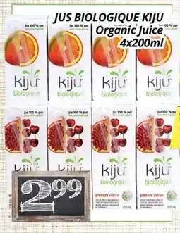Supermarché PA JUS BIOLOGIQUE KIJU | Organic Juice offer