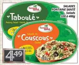 Supermarché PA SALADES FONTAINE SANTÉ | Salads offer