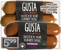 Supermarché PA SAUCISSES VÉGANS GUSTA | Vegan Sausages offer
