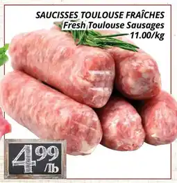 Supermarché PA SAUCISSES TOULOUSE FRAÎCHES | Fresh Toulouse Sausages offer