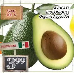 Supermarché PA AVOCATS BIOLOGIQUES | Organic Avocados offer