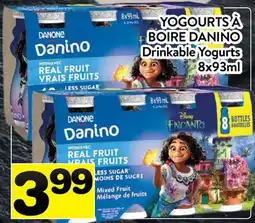 Supermarché PA YOGOURTS À BOIRE DANINO | Drinkable Yogurts offer