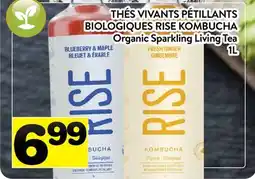 Supermarché PA THÈS VIVANTS PÉTILLANTS BIOLOGIQUES RISE KOMBUCHA | Organic Sparkling Living Tea offer