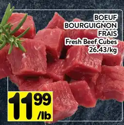 Supermarché PA BOEUF BOURGUIGNON FRAIS | Fresh Beef Cubes offer