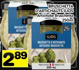 Supermarché PA BRUSCHETTA D'ARTICHAUTS ILIOS | Artichoke Bruschetta offer