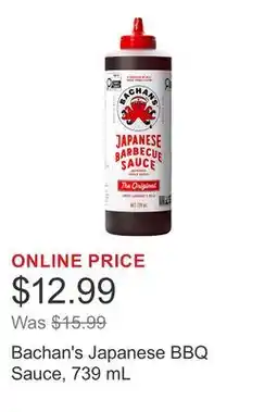Costco Bachan's Japanese BBQ Sauce offer