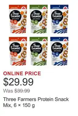 Costco Three Farmers Protein Snack Mix, 6 × offer