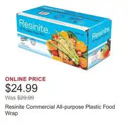 Costco Resinite Commercial All-purpose Plastic Food Wrap offer