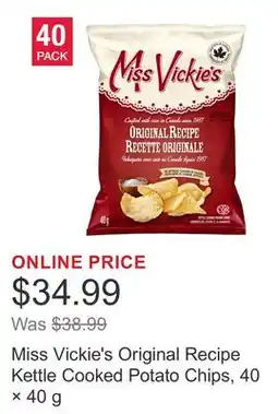 Costco Miss Vickie's Original Recipe Kettle Cooked Potato Chips, 40 × offer