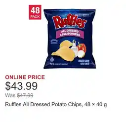 Costco Ruffles All Dressed Potato Chips, 48 × offer