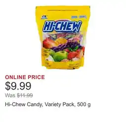 Costco Hi-Chew Candy, Variety Pack offer