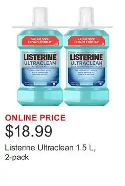 Costco Listerine Ultraclean 1.5 L, 2-pack offer