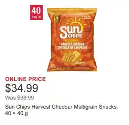Costco Sun Chips Harvest Cheddar Multigrain Snacks, 40 × offer