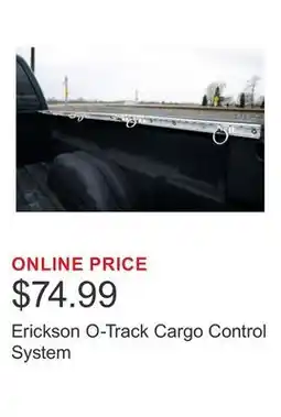 Costco Erickson O-Track Cargo Control System offer