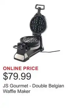 Costco JS Gourmet - Double Belgian Waffle Maker offer