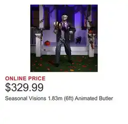 Costco Seasonal Visions 1.83m (6ft) Animated Butler offer
