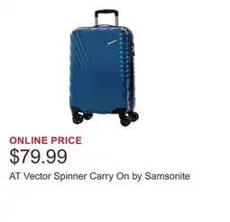 Costco AT Vector Spinner Carry On by Samsonite offer