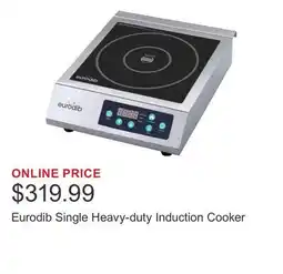 Costco Eurodib Single Heavy-duty Induction Cooker offer