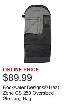 Costco Rockwater Designs Heat Zone CS 250 Oversized Sleeping Bag offer