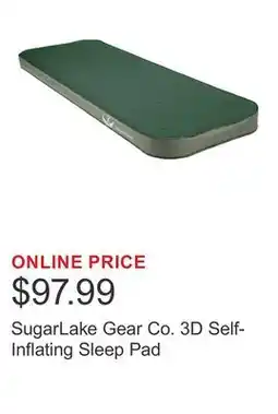 Costco SugarLake Gear Co. 3D Self-Inflating Sleep Pad offer