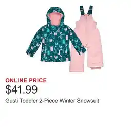 Costco Gusti Toddler 2-Piece Winter Snowsuit offer
