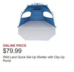 Costco Wild Land Quick Set-Up Shelter with Clip-Up Porch offer