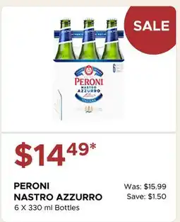 The Beer Store PERONI NASTRO AZZURRO offer
