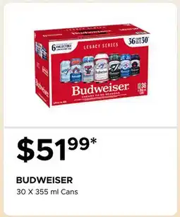 The Beer Store BUDWEISER offer