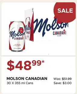 The Beer Store MOLSON CANADIAN offer