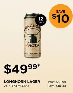 The Beer Store LONGHORN LAGER offer