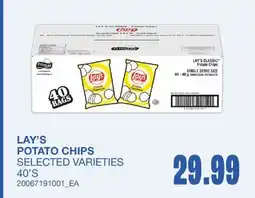 Wholesale Club POTATO CHIPS, 40'S offer