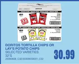 Wholesale Club TORTILLA CHIPS OR POTATO CHIPS, 32'S offer