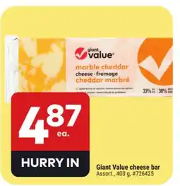 Giant Tiger Giant Value cheese bar offer