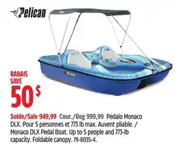 Canadian Tire Pelican Monaco DLX Pedal Boat offer