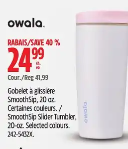 Canadian Tire SmoothSip Slider Tumbler, 20-oz offer