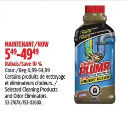 Canadian Tire Liquid-Plumr Selected Cleaning Products and Odor Eliminators offer