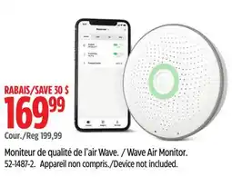 Canadian Tire Wave Air Monitor offer