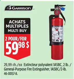 Canadian Tire General-Purpose Fire Extinguisher offer