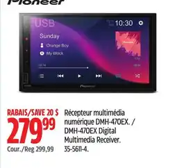 Canadian Tire Pioneer DMH-470EX Digital Multimedia Receiver offer