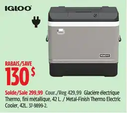 Canadian Tire Igloo Metal-Finish Thermo Electric Cooler offer
