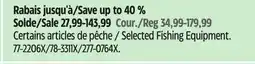 Canadian Tire Selected Fishing Equipment offer